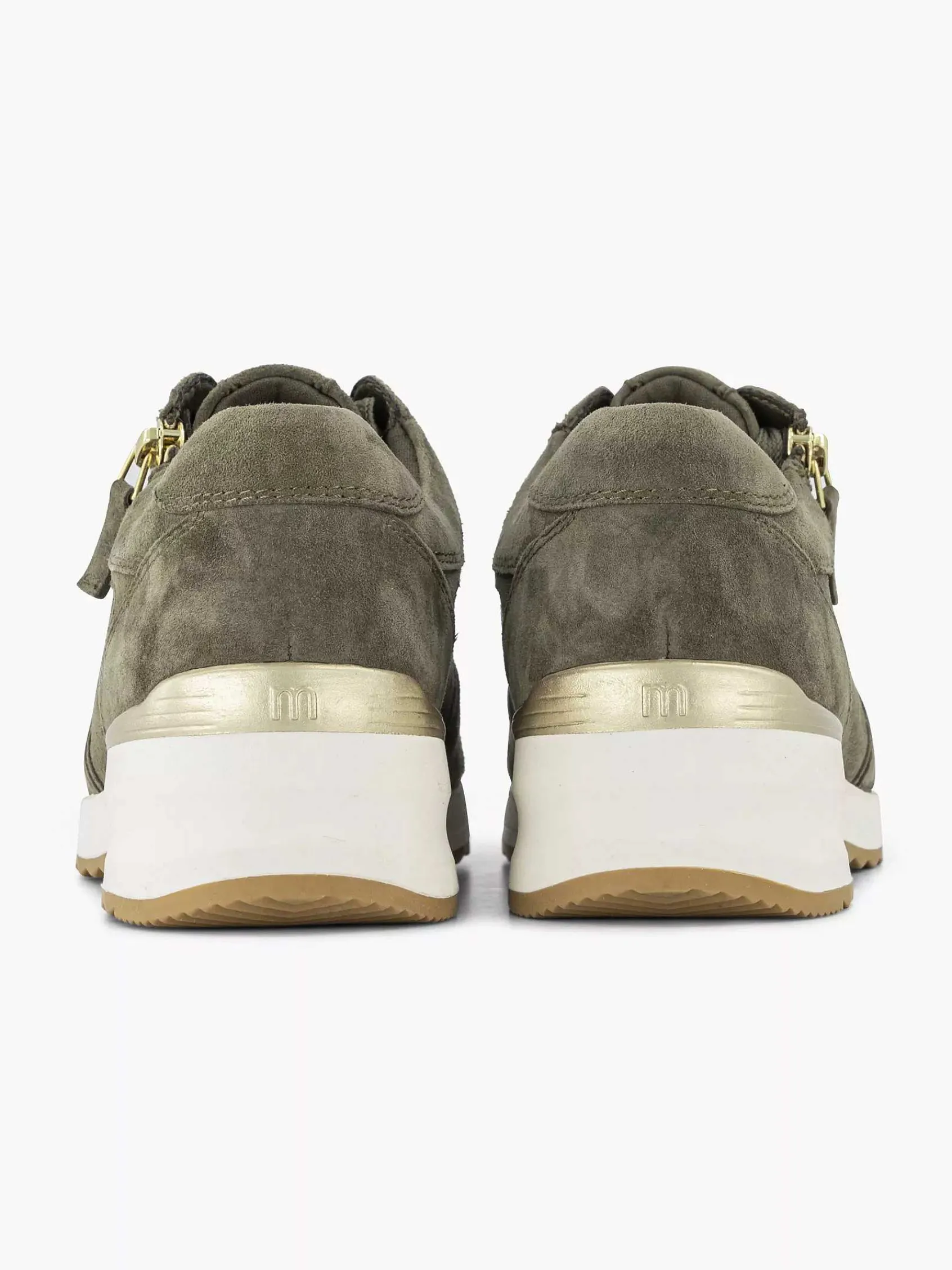 Medicus Comfort Schoenen-Donkergroene Leren Comfort Sneaker