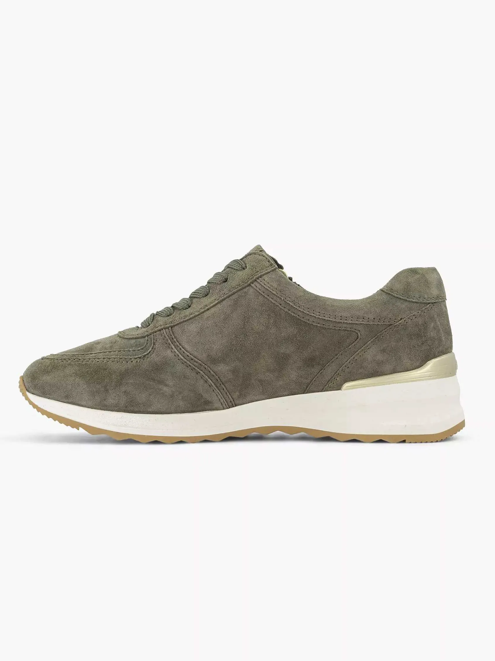 Medicus Comfort Schoenen-Donkergroene Leren Comfort Sneaker