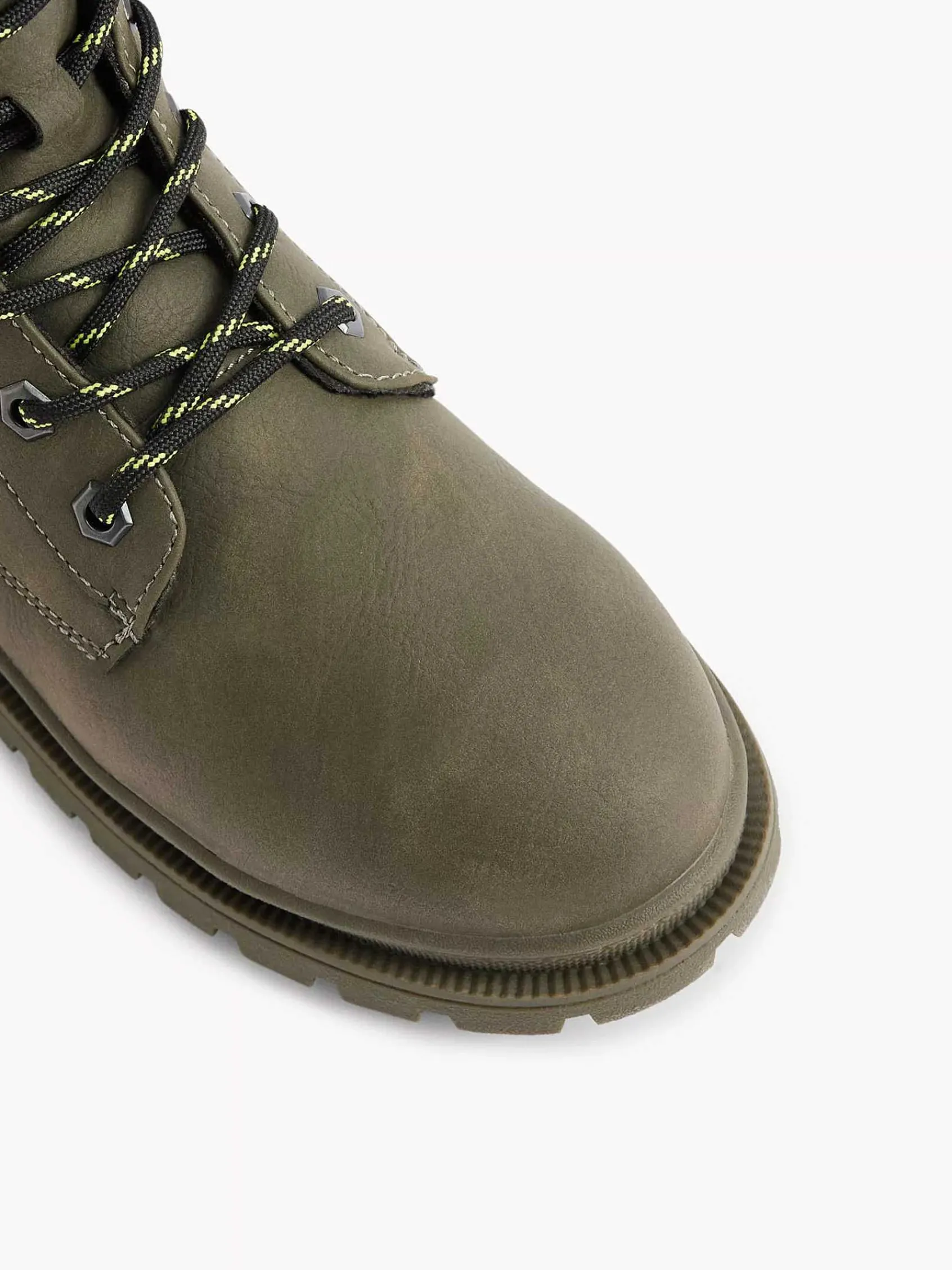 Vty Babyschoenen-Donkergroene Veterboot