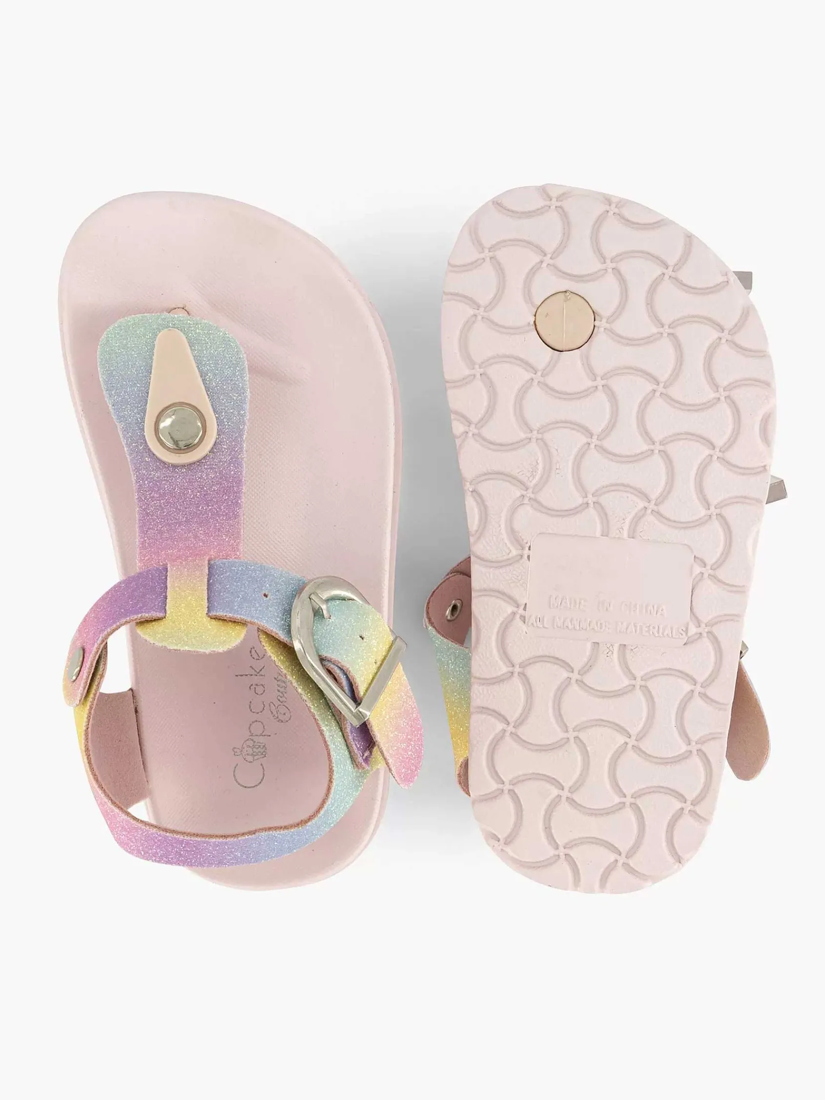 Cupcake Couture Jongensschoenen-Gekleurde Glitter Sandaal
