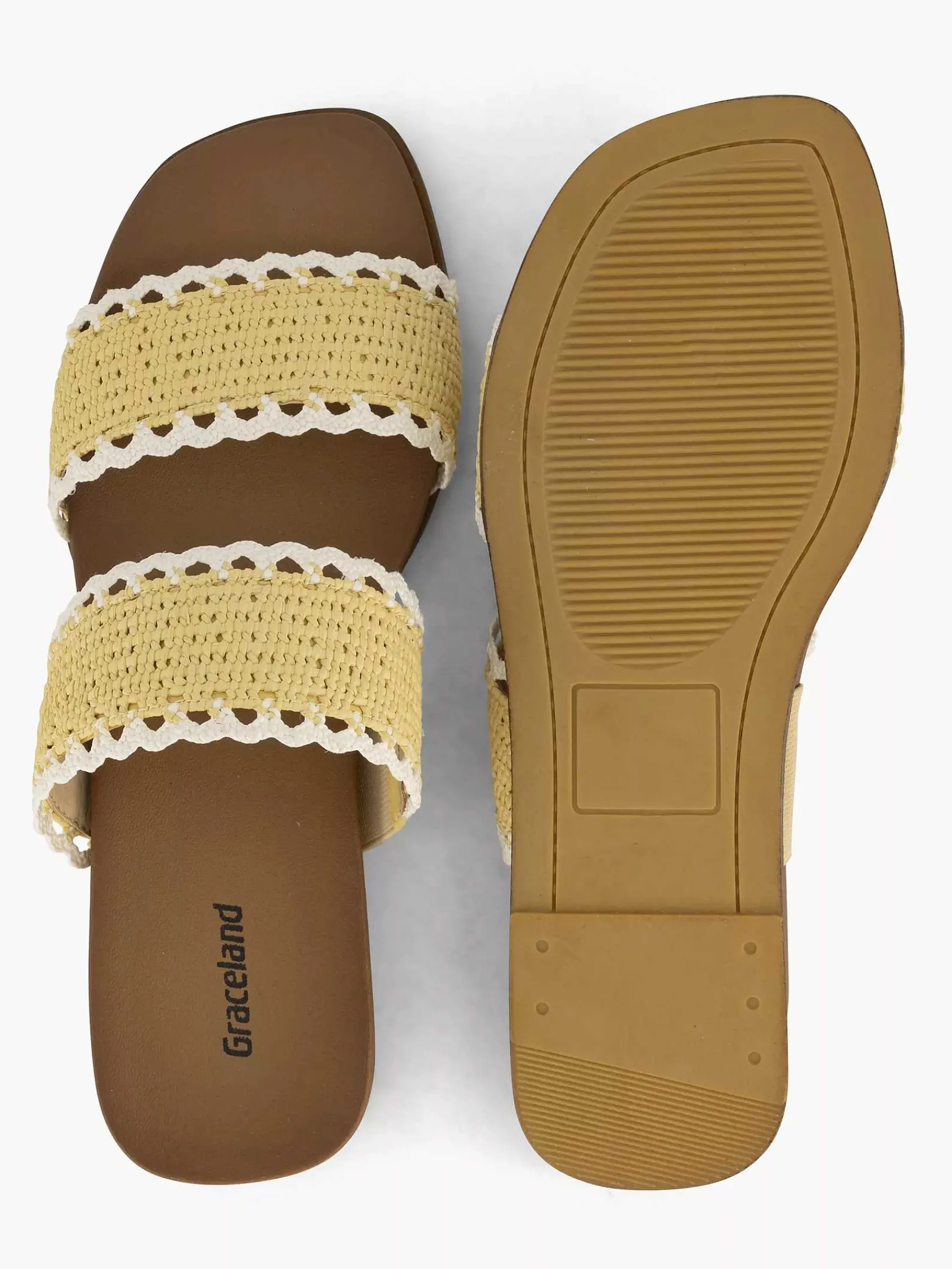 Graceland Slippers-Gele Slipper
