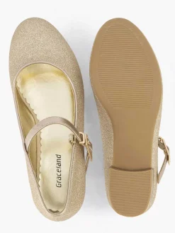Graceland Jongensschoenen-Gouden Ballerina Glitters
