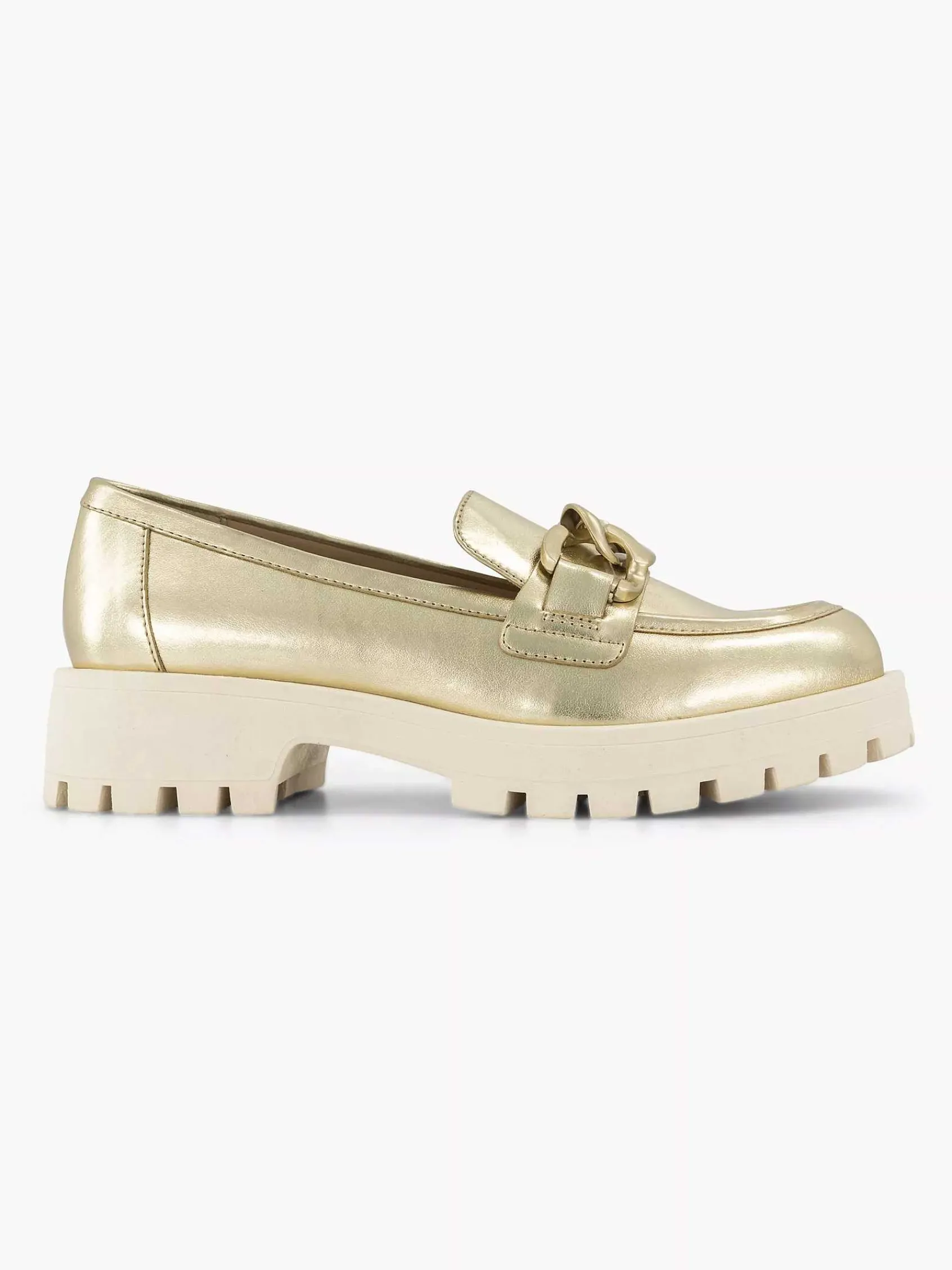 Oxmox Instappers-Gouden Chunky Loafer