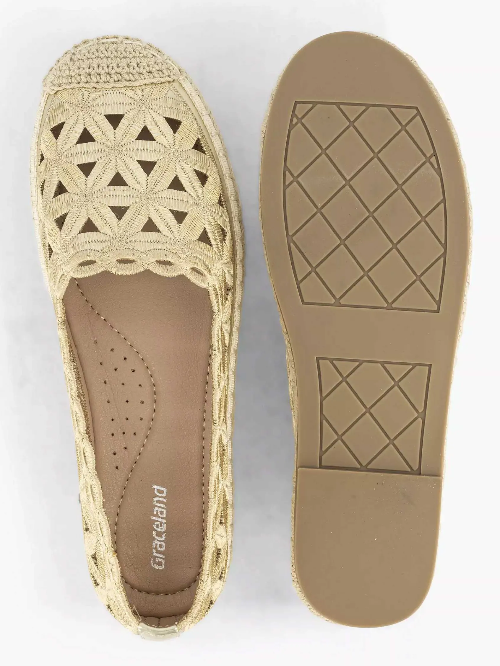 Graceland Instappers-Gouden Espadrille