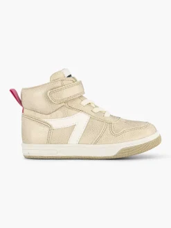 Cupcake Couture Jongensschoenen-Gouden Hoge Sneaker