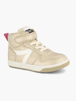 Cupcake Couture Jongensschoenen-Gouden Hoge Sneaker