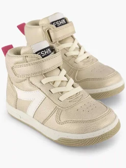 Cupcake Couture Jongensschoenen-Gouden Hoge Sneaker