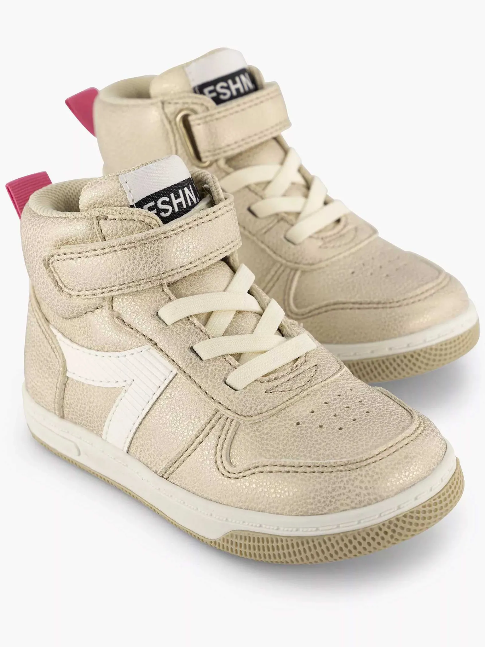 Cupcake Couture Jongensschoenen-Gouden Hoge Sneaker