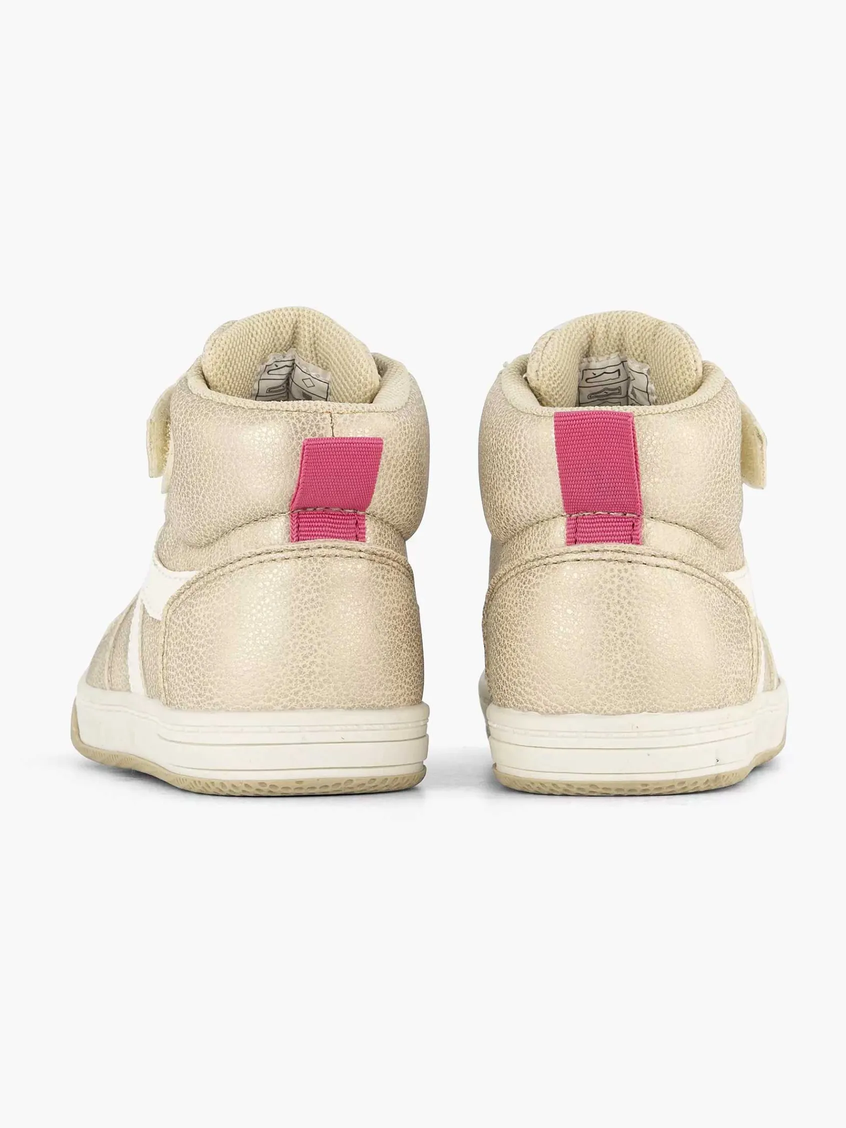 Cupcake Couture Jongensschoenen-Gouden Hoge Sneaker