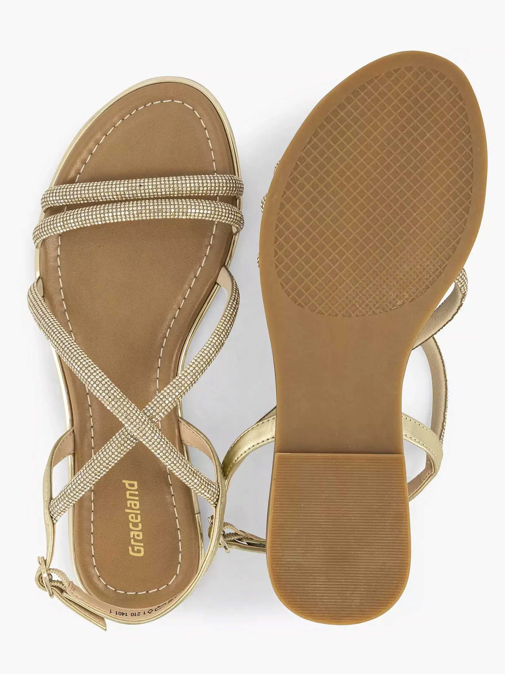 Graceland Sandalen-Gouden Sandaal