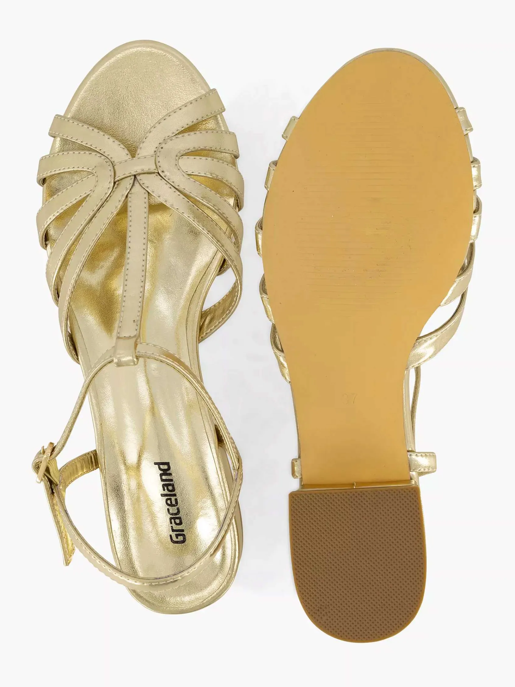 Graceland Sandalen-Gouden Sandaal