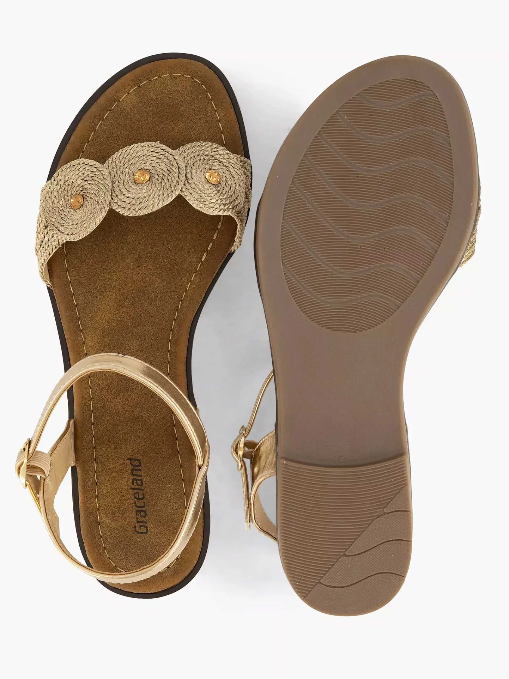 Graceland Sandalen-Gouden Sandaal