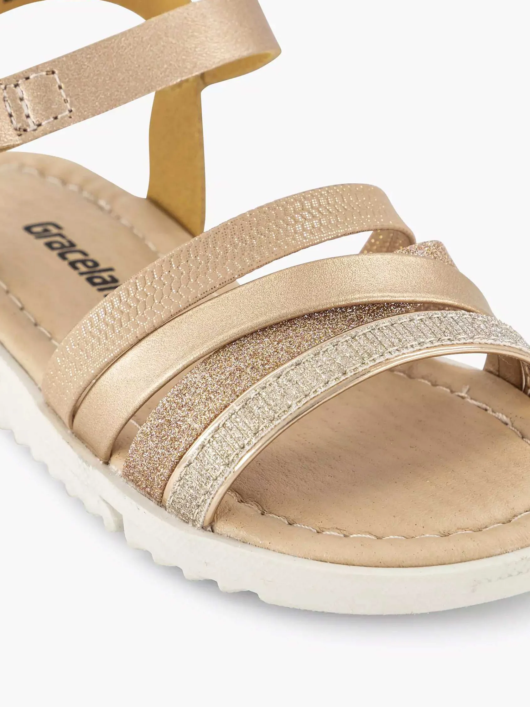 Graceland Jongensschoenen-Gouden Sandaal Glitters