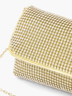 Graceland Online Exclusive Accessoires-Gouden Schoudertas Steentjes
