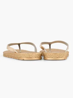 Blue Fin Slippers-Gouden Teenslipper