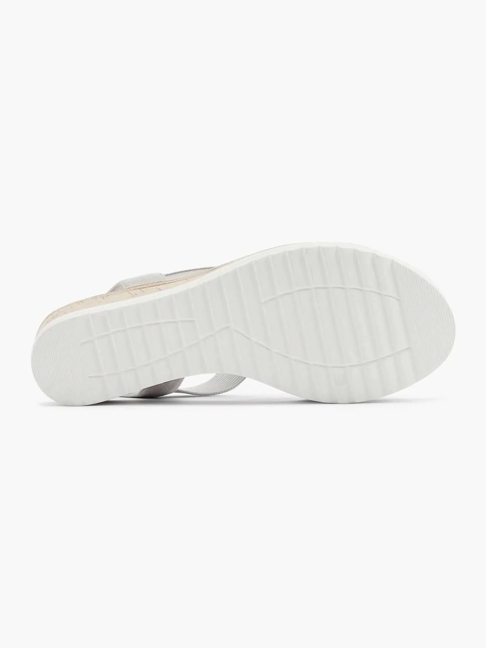 Easy Street Comfort Schoenen-Grijze Comfort Sandalette Sleehak