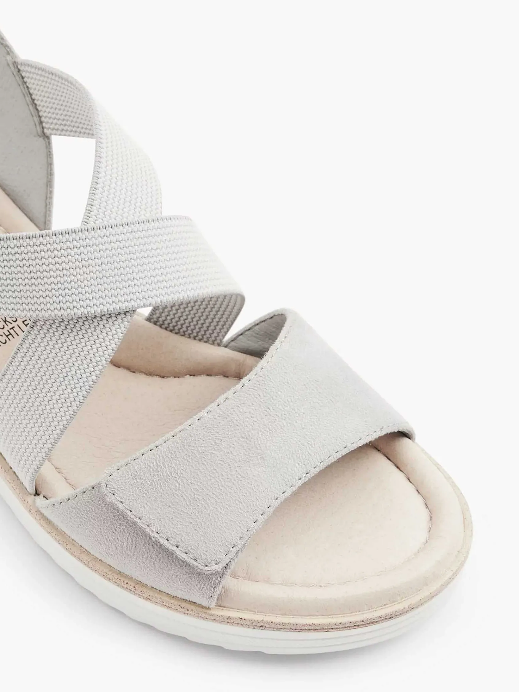 Easy Street Comfort Schoenen-Grijze Comfort Sandalette Sleehak