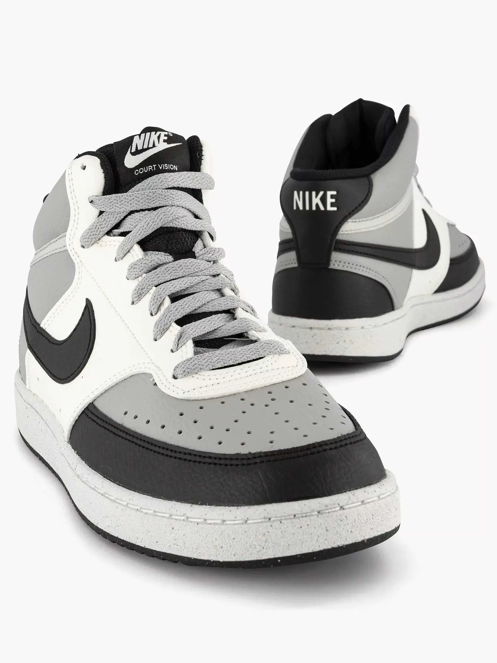 Nike Sneakers-Grijze Court Vision Mid Next Nature
