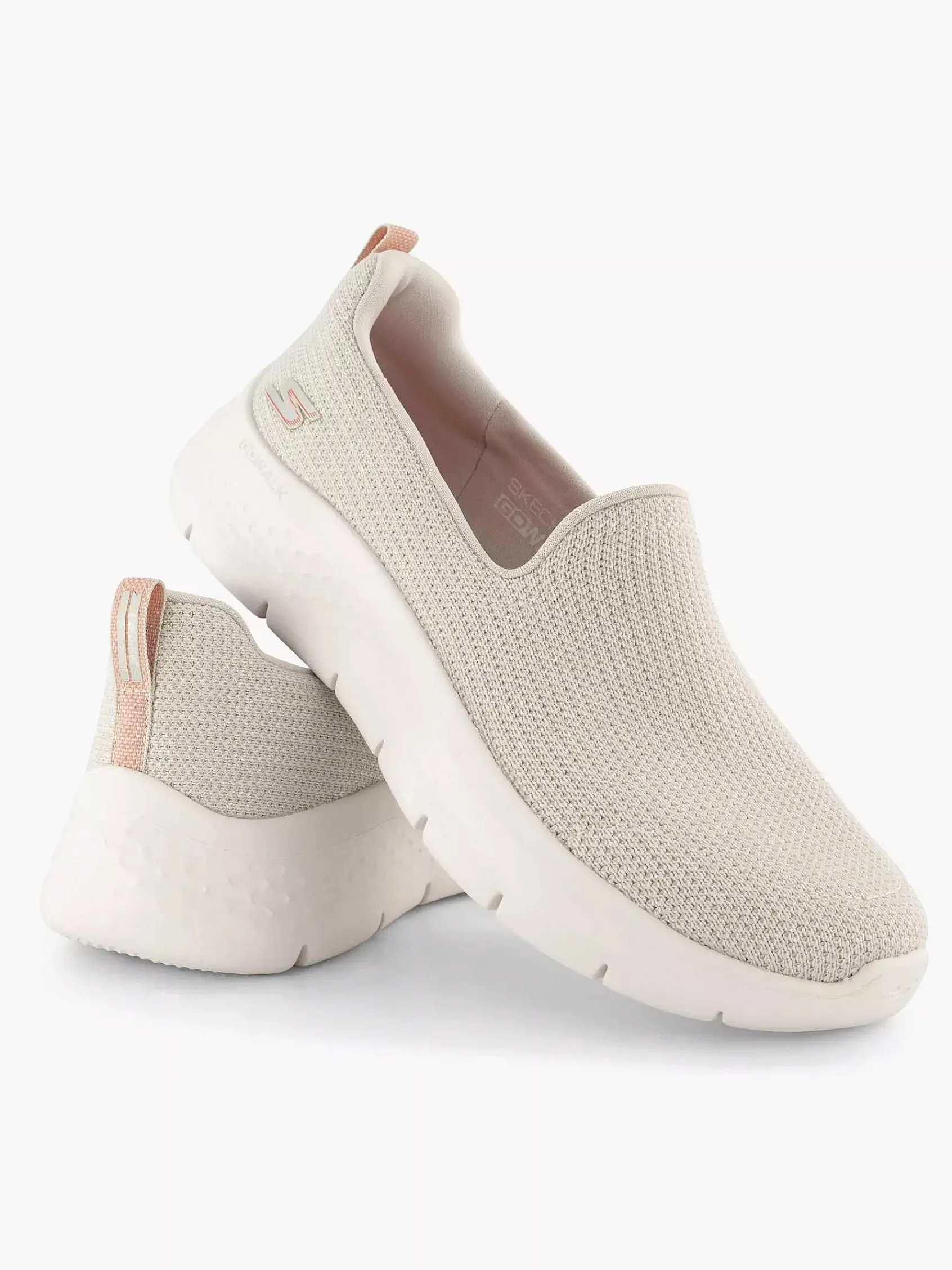 Skechers Instappers-Grijze Go Walk Flex - Fashing Stars