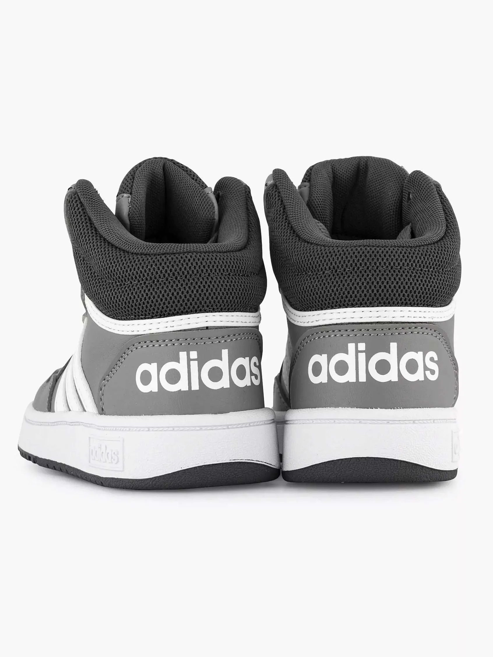 adidas Jongensschoenen-Grijze Hoops Mid 3.0 K