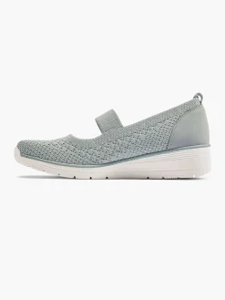 Easy Street Comfort Schoenen-Grijze Instapper Sleehak