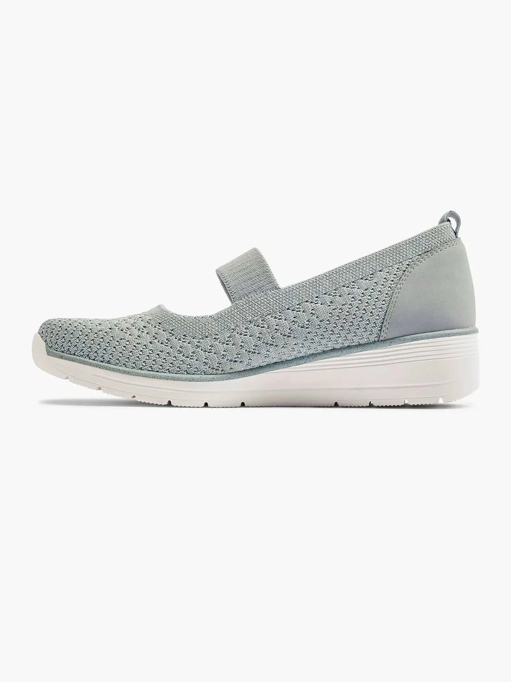 Easy Street Comfort Schoenen-Grijze Instapper Sleehak