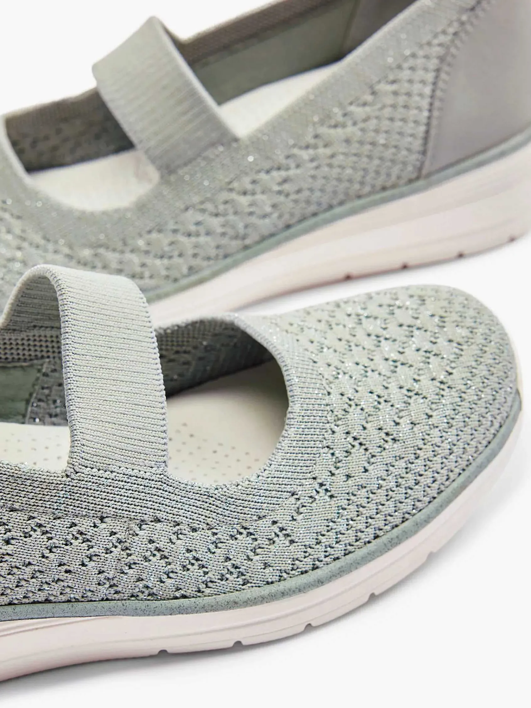 Easy Street Comfort Schoenen-Grijze Instapper Sleehak