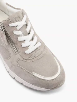 Medicus Comfort Schoenen-Grijze Leren Comfort Sneaker