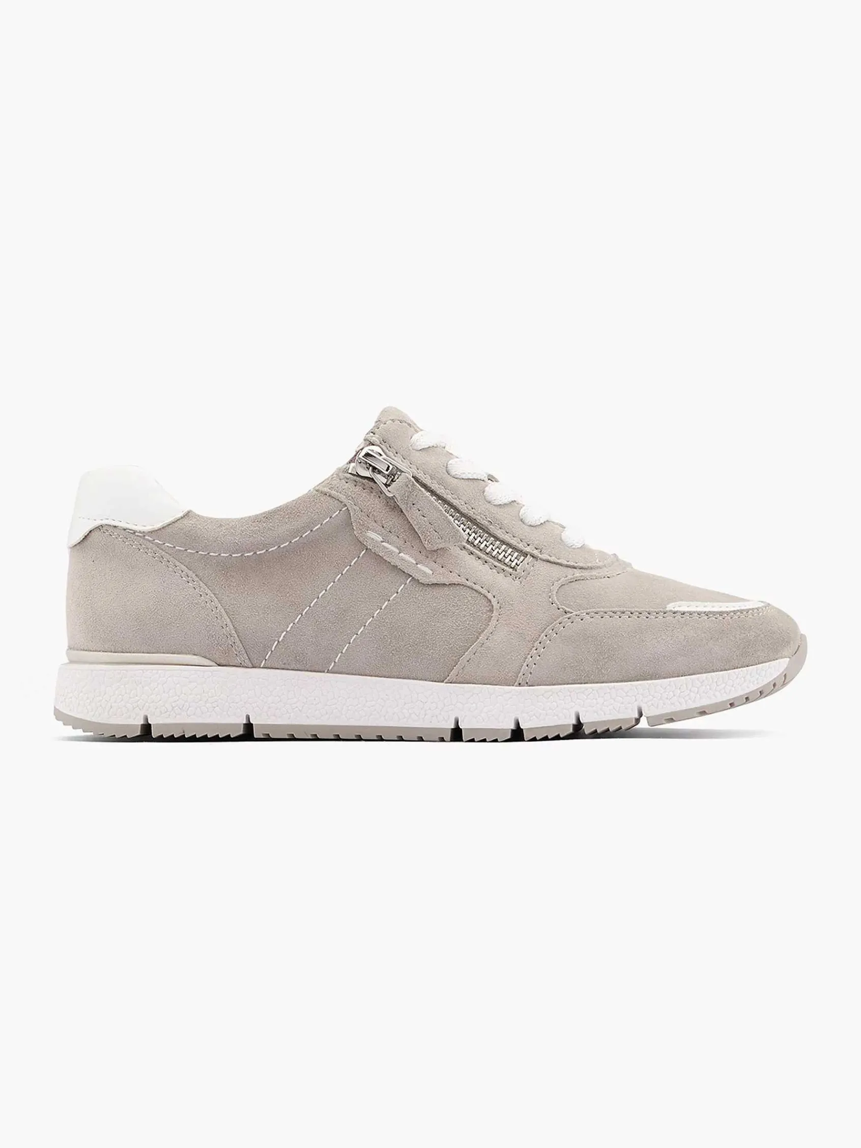 Medicus Comfort Schoenen-Grijze Leren Comfort Sneaker