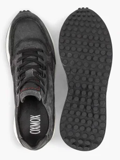 Oxmox Sneakers-Grijze Leren Sneaker