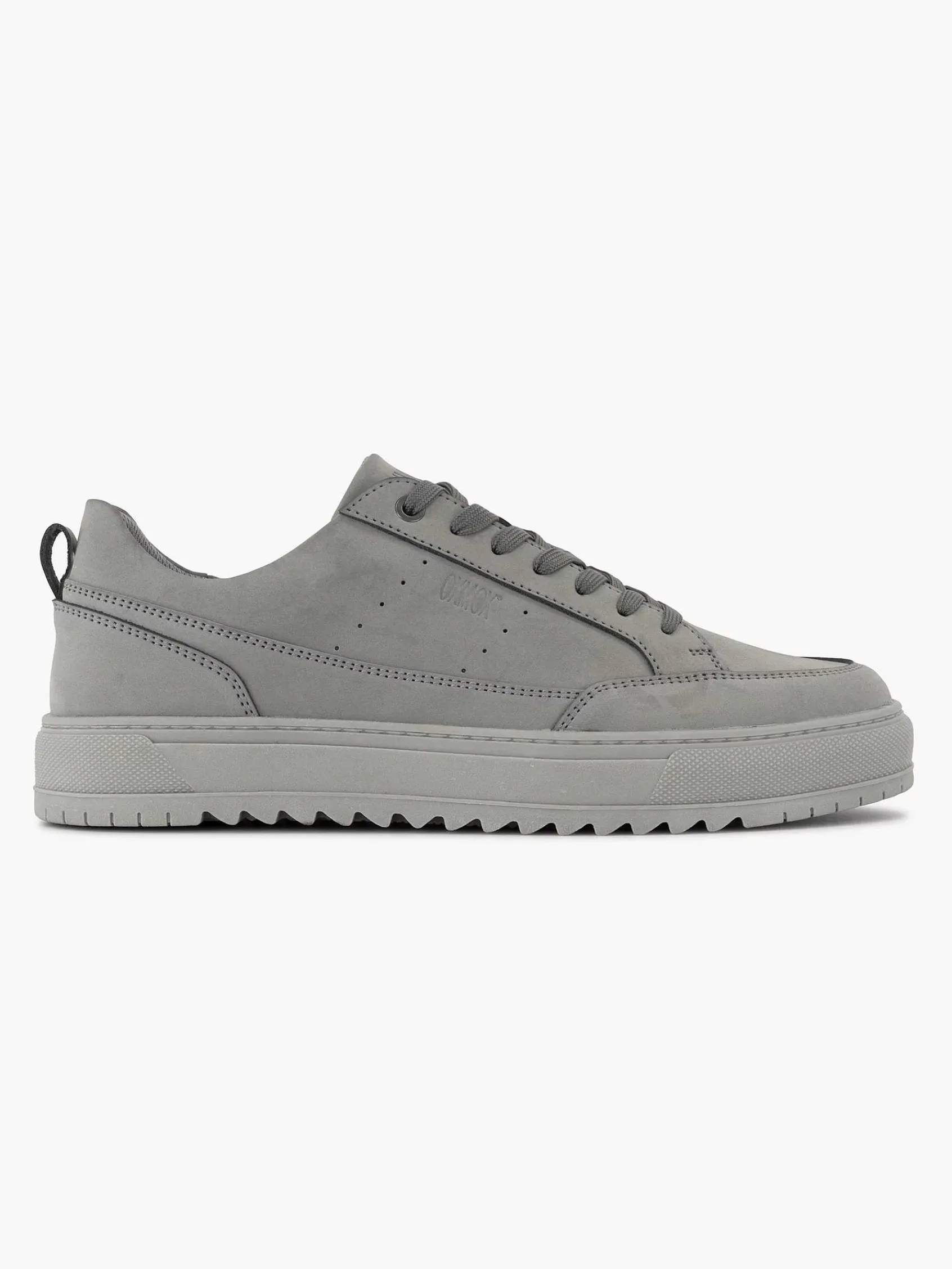 Oxmox Sneakers-Grijze Leren Sneaker
