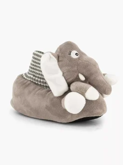 Bobbi-Shoes Jongensschoenen-Grijze Pantoffel Olifant