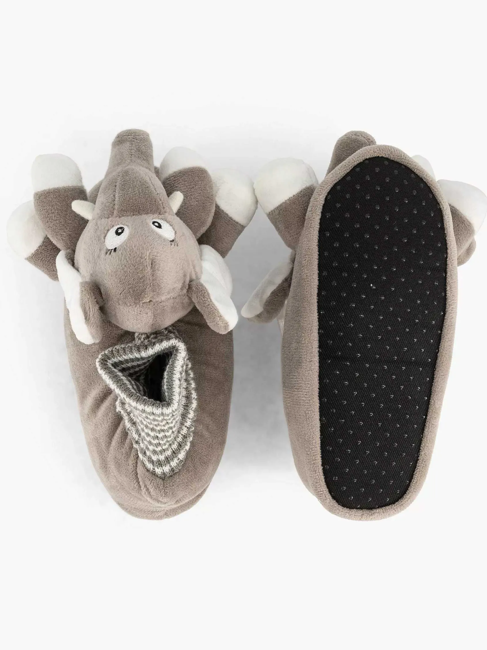 Bobbi-Shoes Jongensschoenen-Grijze Pantoffel Olifant