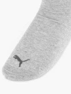 Puma Sokken-Grijze Quarter Plain 3 Pak 39-42