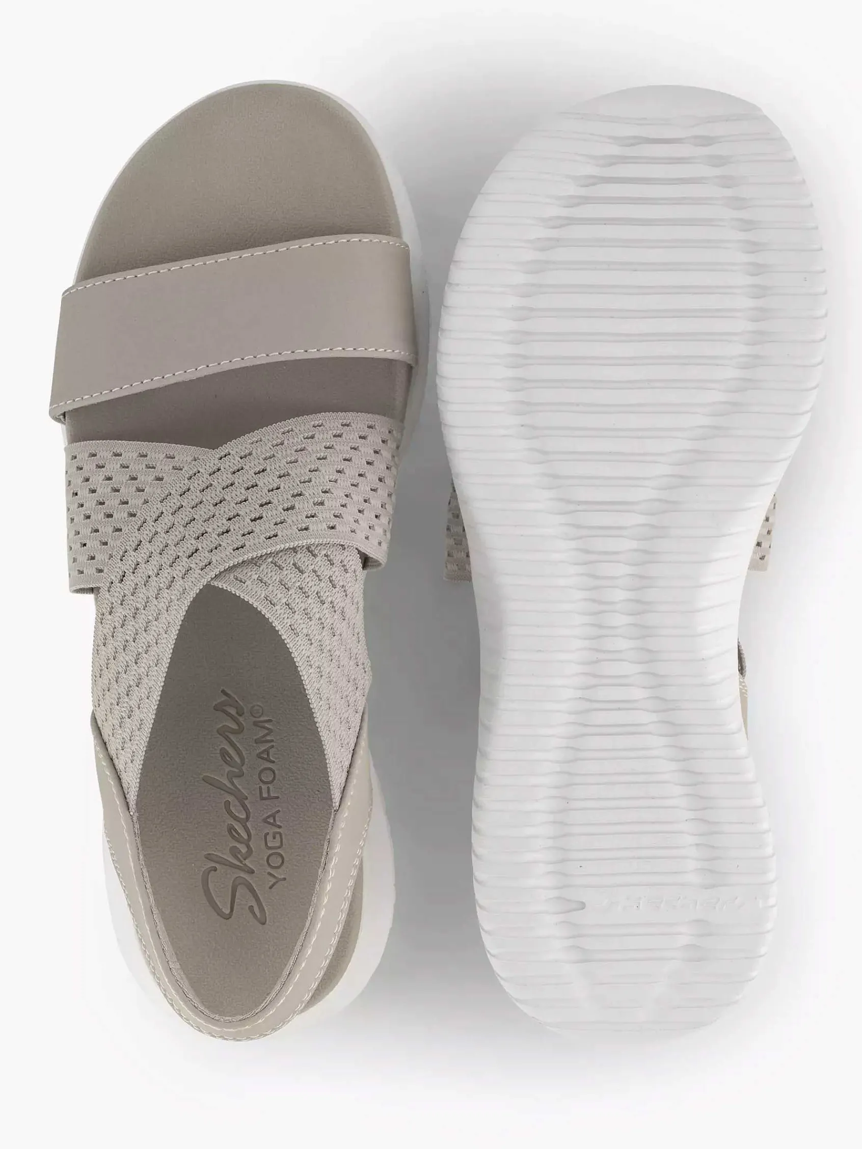 Skechers Sandalen-Grijze Sandalen Neon Star