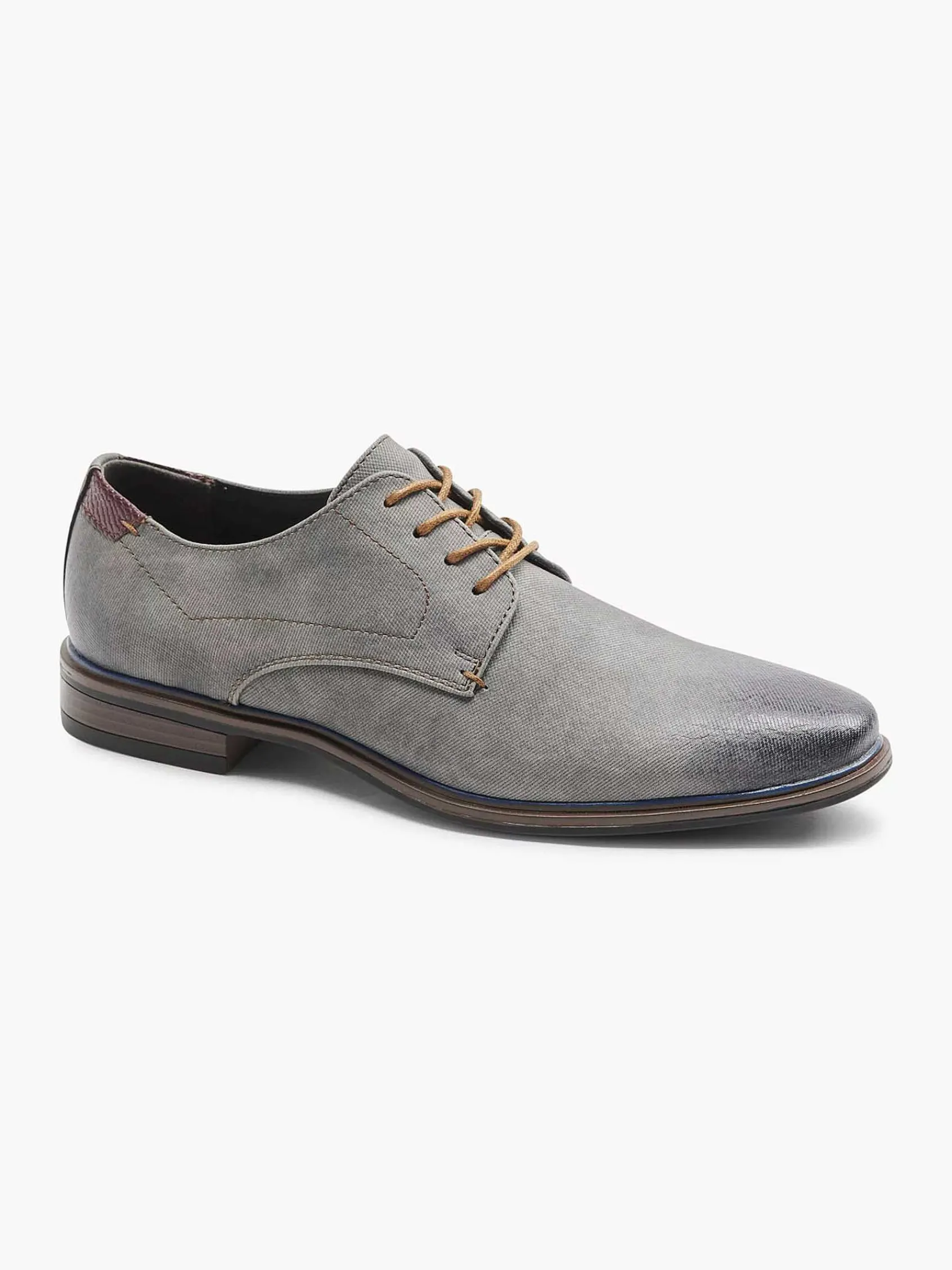 AM SHOE Geklede Schoenen-Grijze Veterschoen