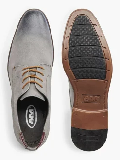 AM SHOE Geklede Schoenen-Grijze Veterschoen