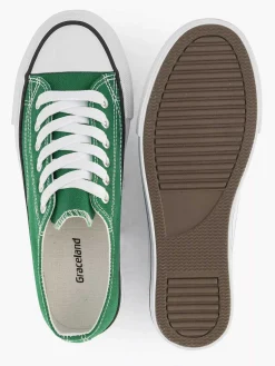 Graceland Sneakers-Groene Canvas Sneaker
