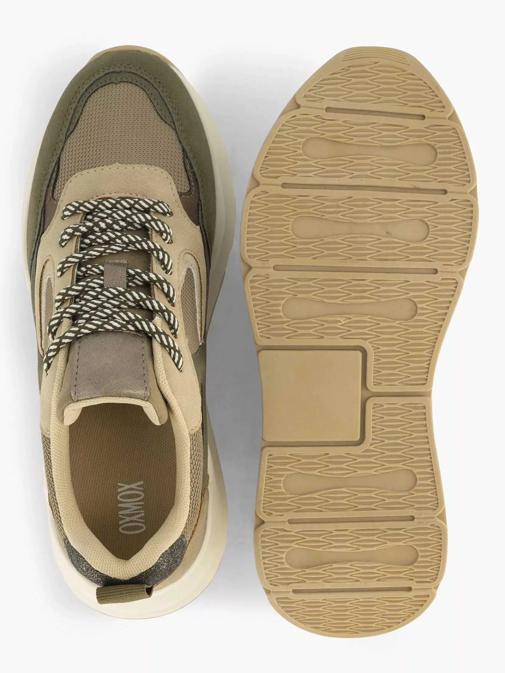 Oxmox Sneakers-Groene Chunky Sneaker