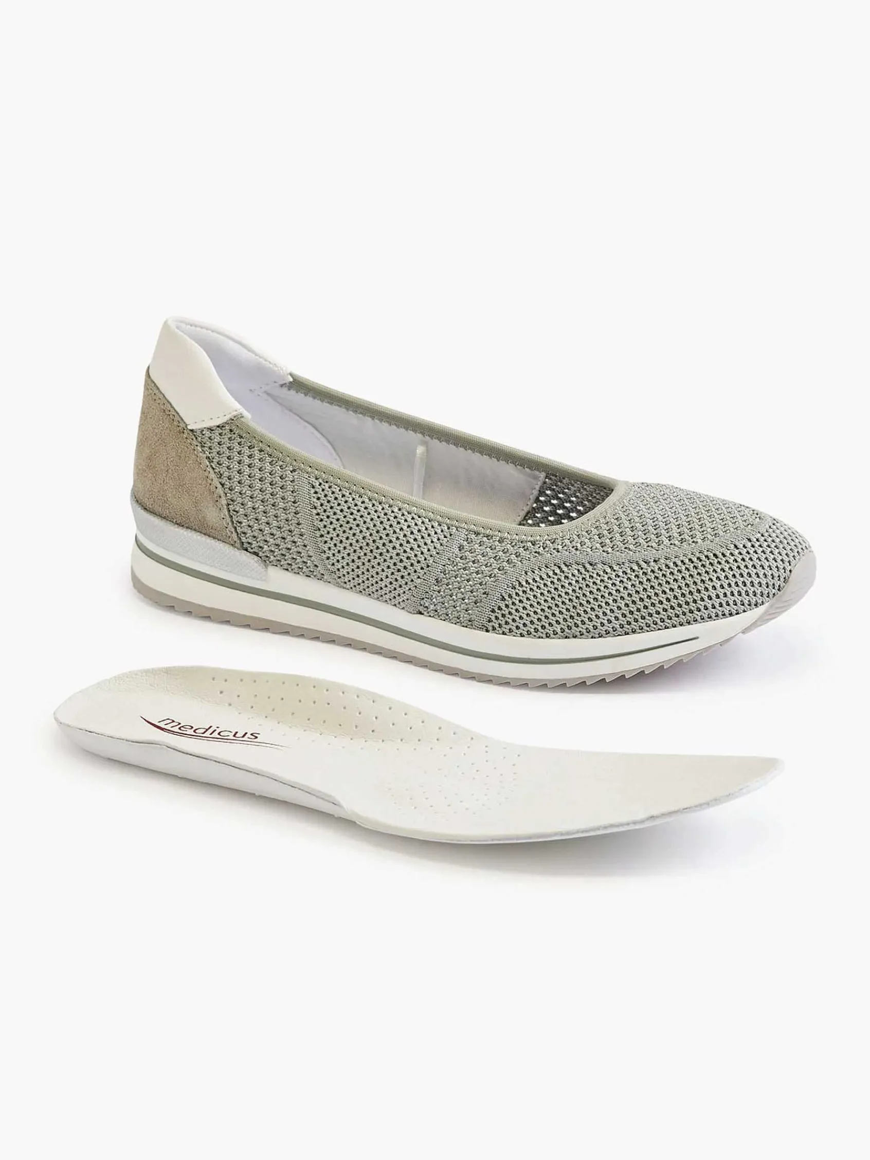 Medicus Comfort Schoenen-Groene Comfort Instapper