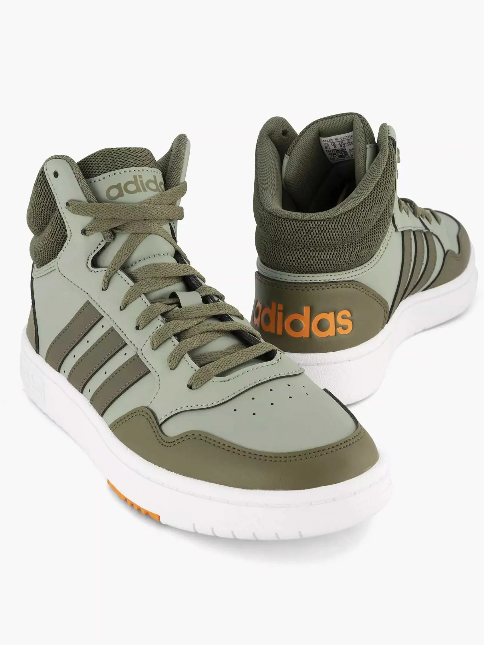 adidas Sneakers-Groene Hoops 3.0 Mid
