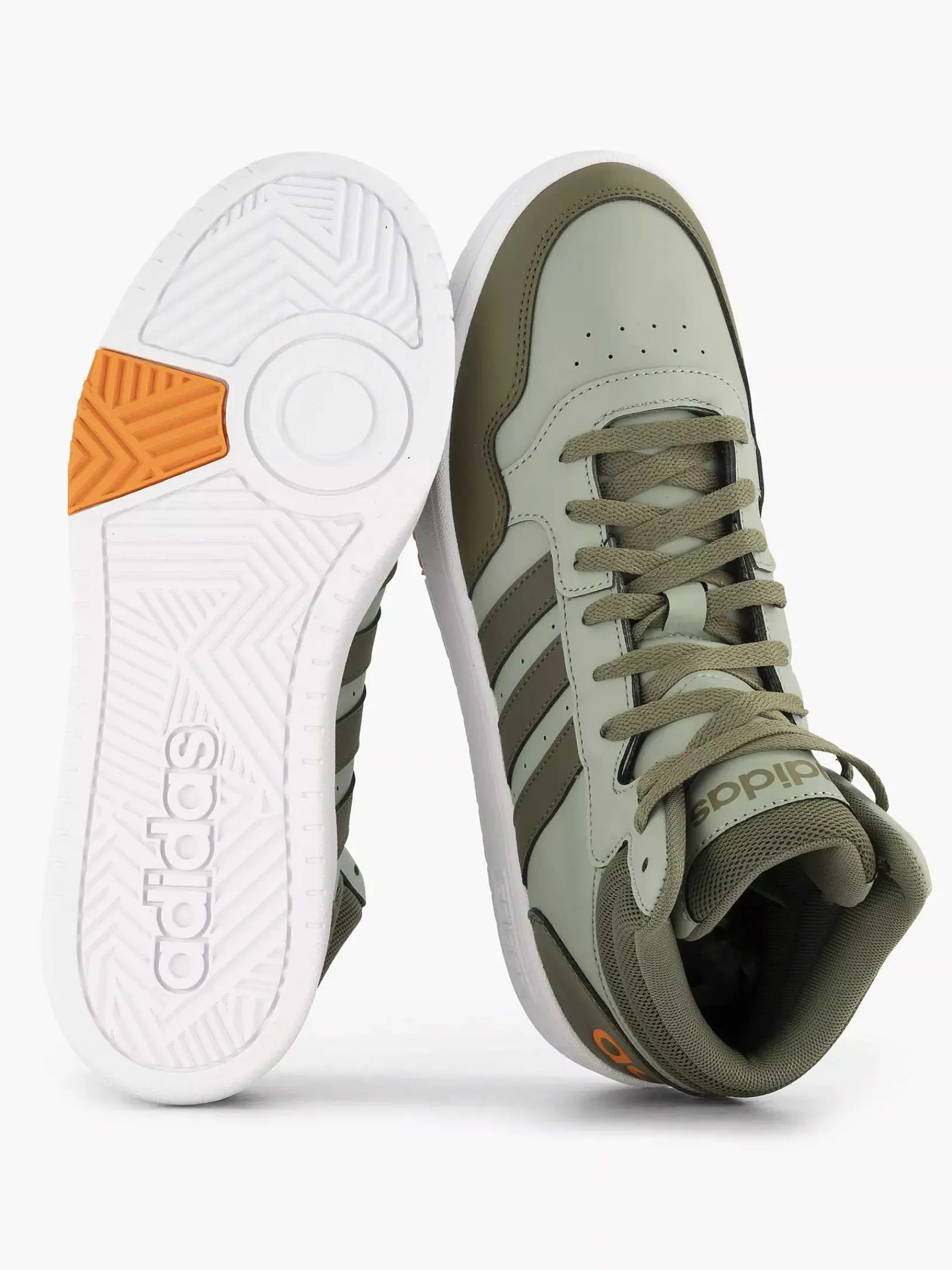 adidas Sneakers-Groene Hoops 3.0 Mid