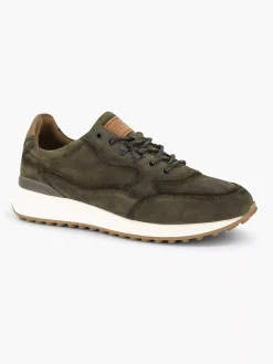 Oxmox Sneakers-Groene Leren Chunky Sneaker