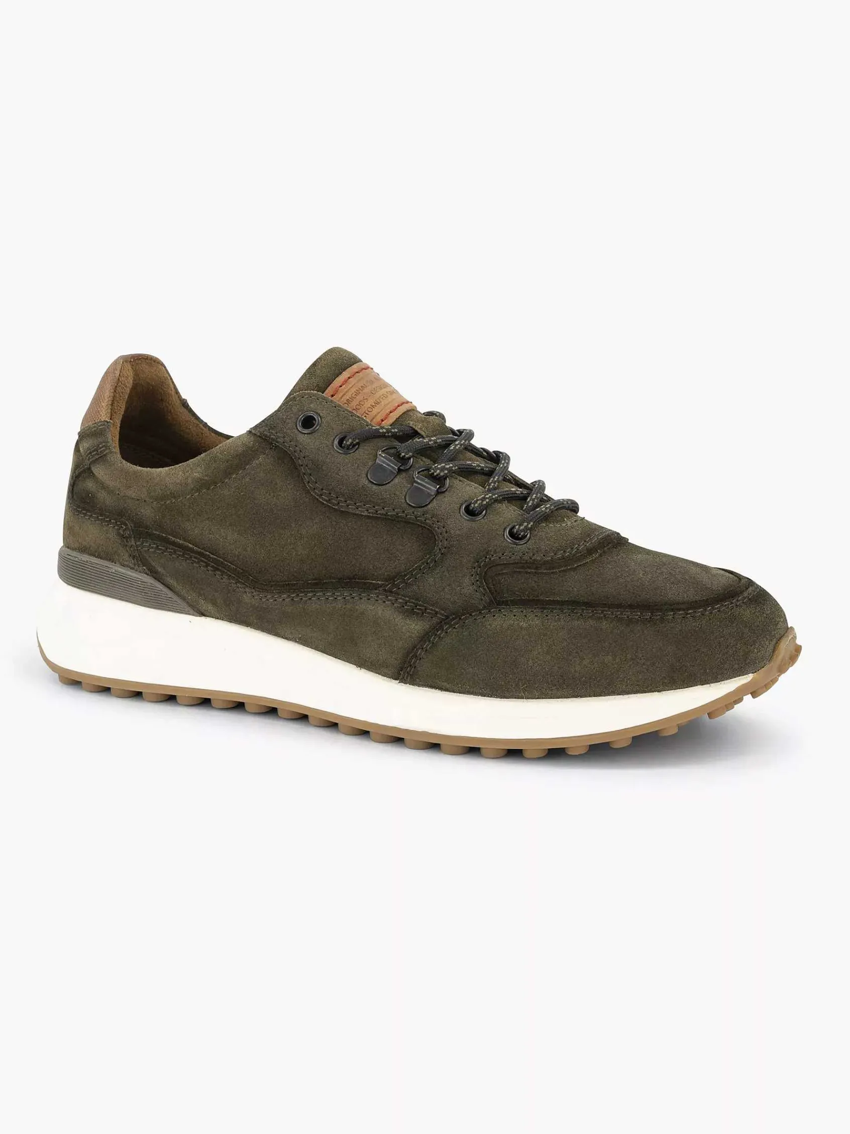Oxmox Sneakers-Groene Leren Chunky Sneaker