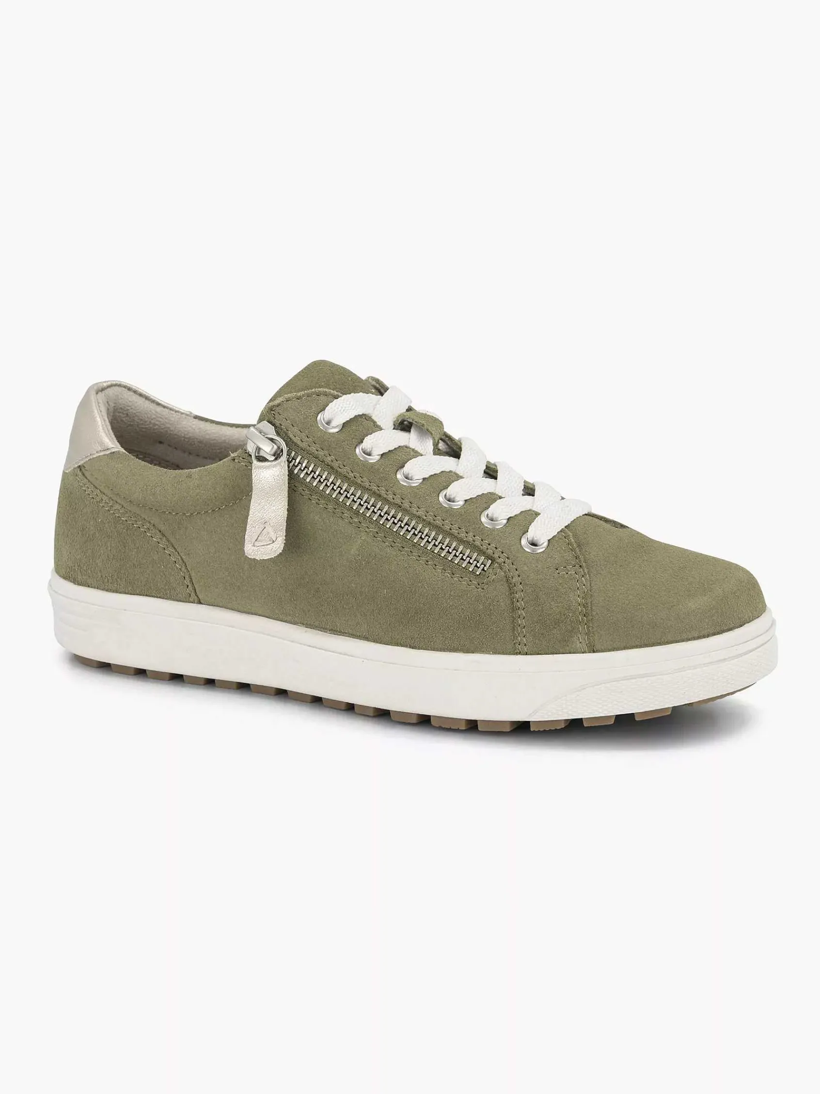 Medicus Comfort Schoenen-Groene Leren Comfort Sneaker