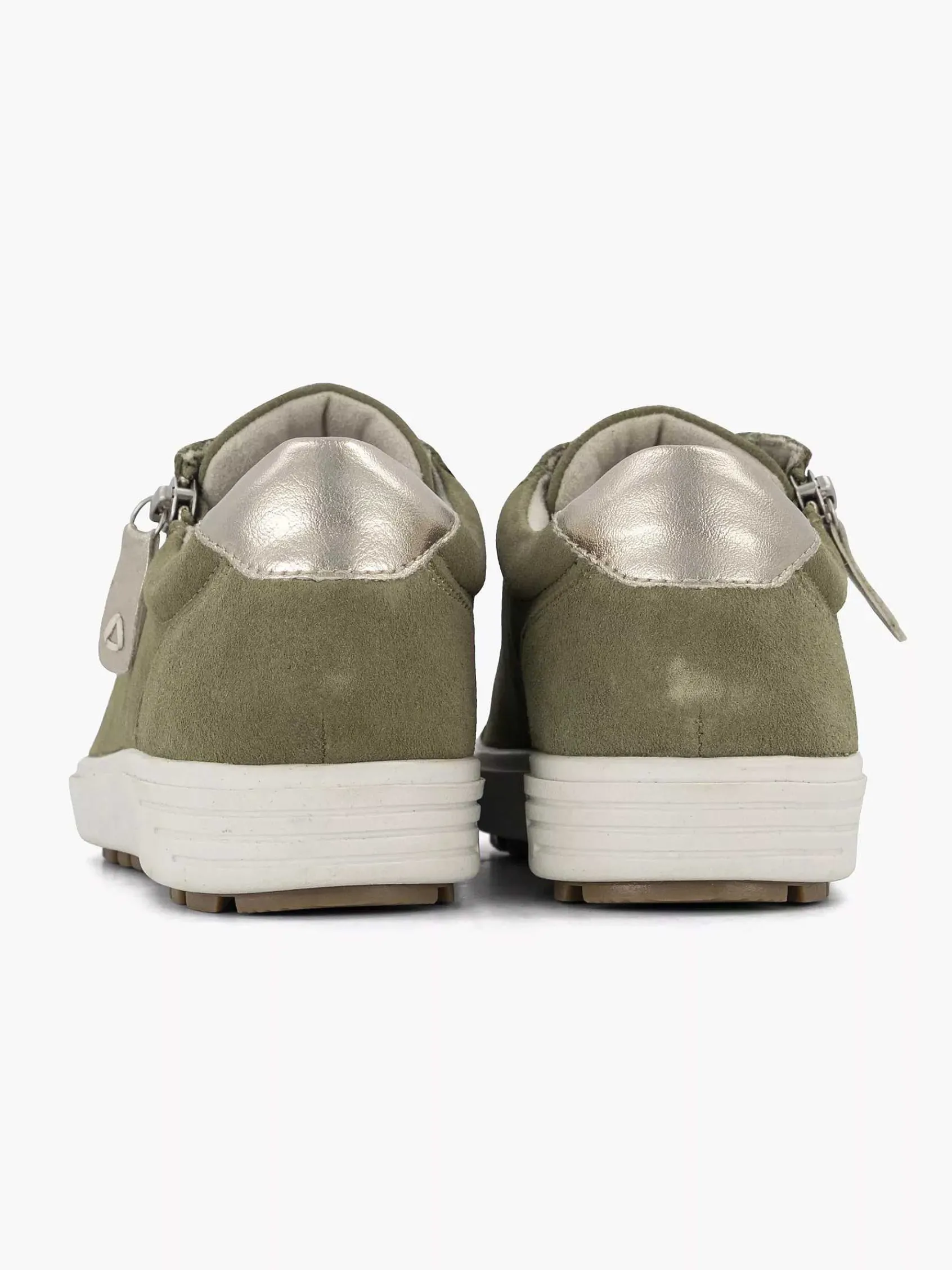 Medicus Comfort Schoenen-Groene Leren Comfort Sneaker