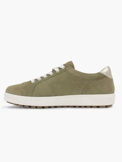 Medicus Comfort Schoenen-Groene Leren Comfort Sneaker