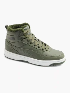 Puma Jongensschoenen-Groene Rebound Joy Fur Jr