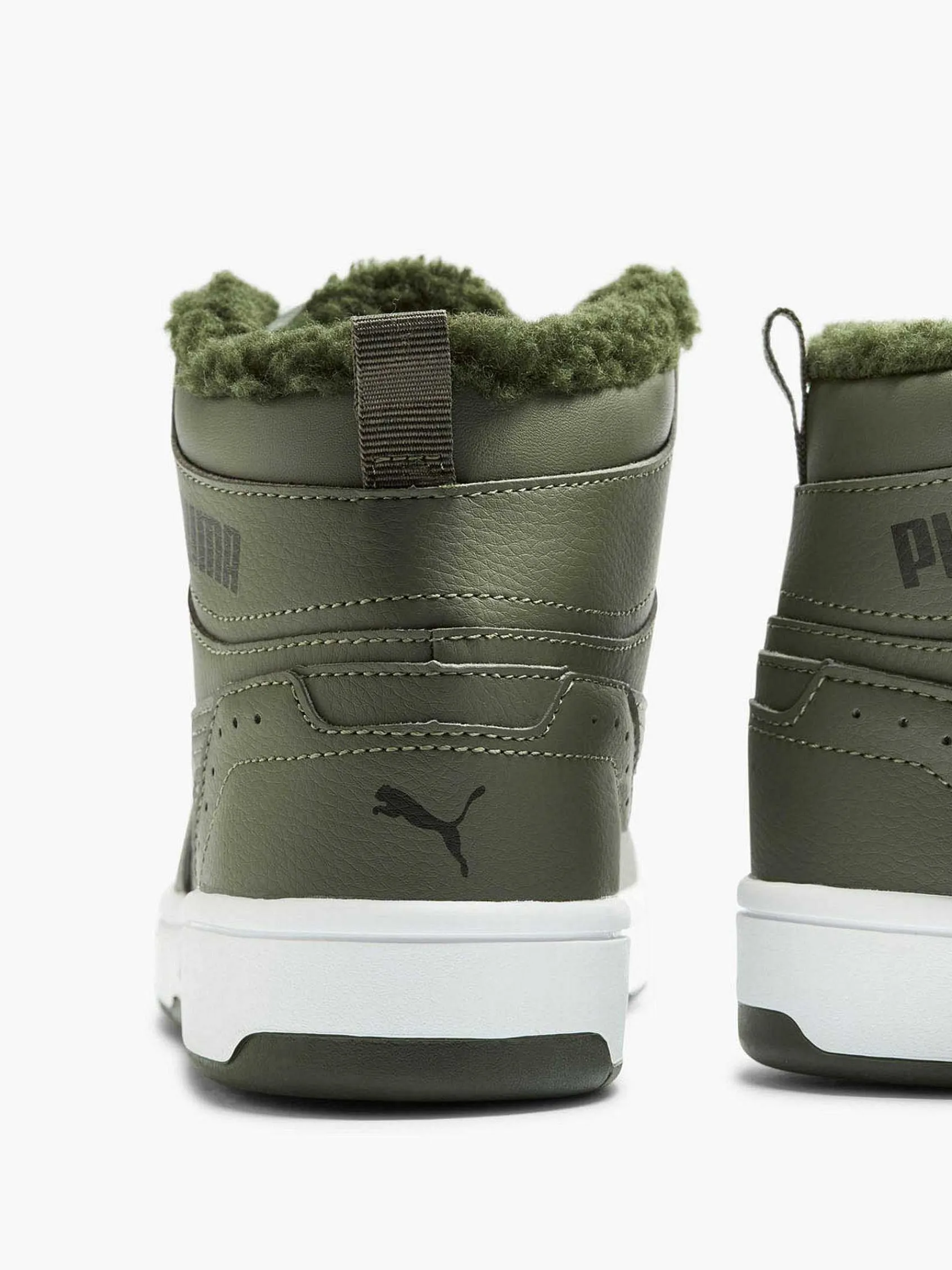 Puma Jongensschoenen-Groene Rebound Joy Fur Jr