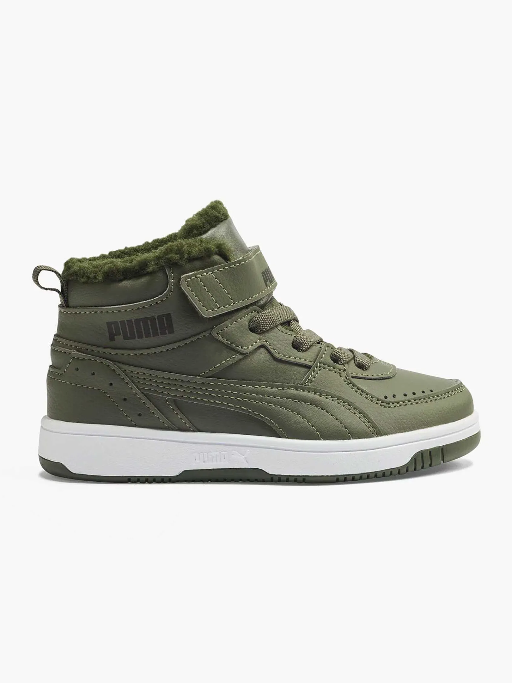 Puma Jongensschoenen-Groene Rebound Joy Fur Ps